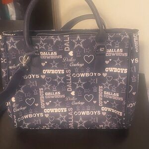 NFL Dallas Cowboys Navy Satchel